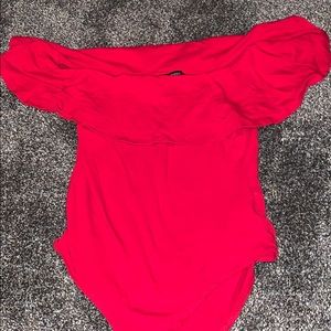 Forever 21 red bodysuit